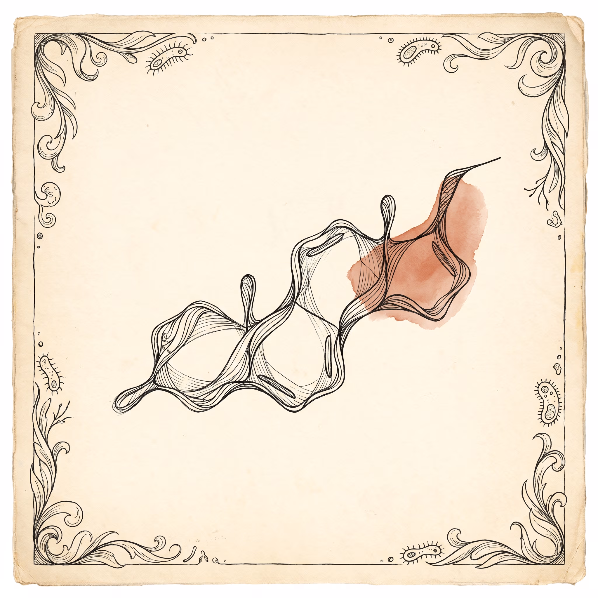 Molecular structure illustration of bakuchiol.